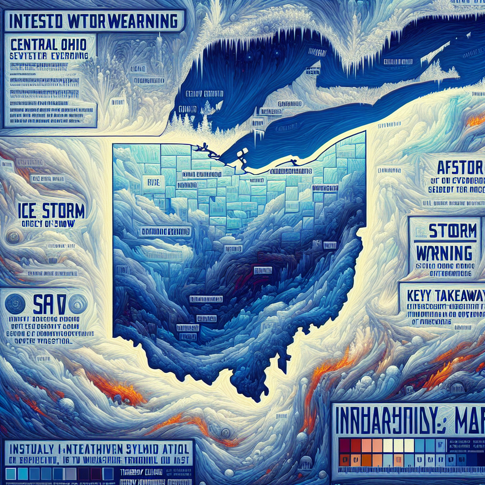 Ice Storm Warning Grips Central Ohio as Winter Weather System Intensifies