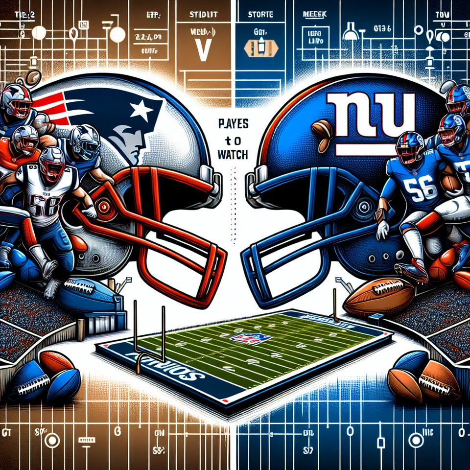 Key Patriots Players to Watch vs. Giants on Monday Night Football