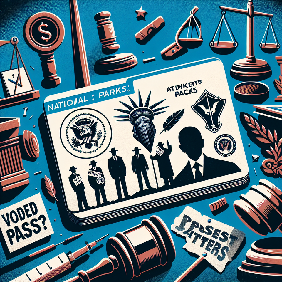 National Parks Pass With Trump’s Image Sparks Sticker Protests and Legal Battle